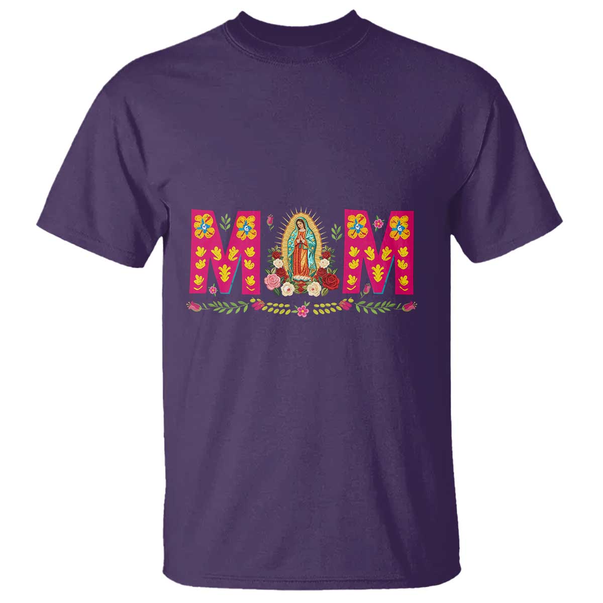 Virgen de Guadalupe T Shirt Mexican Heritage Mom Mother’s Day Gift TS14 Purple Print Your Wear