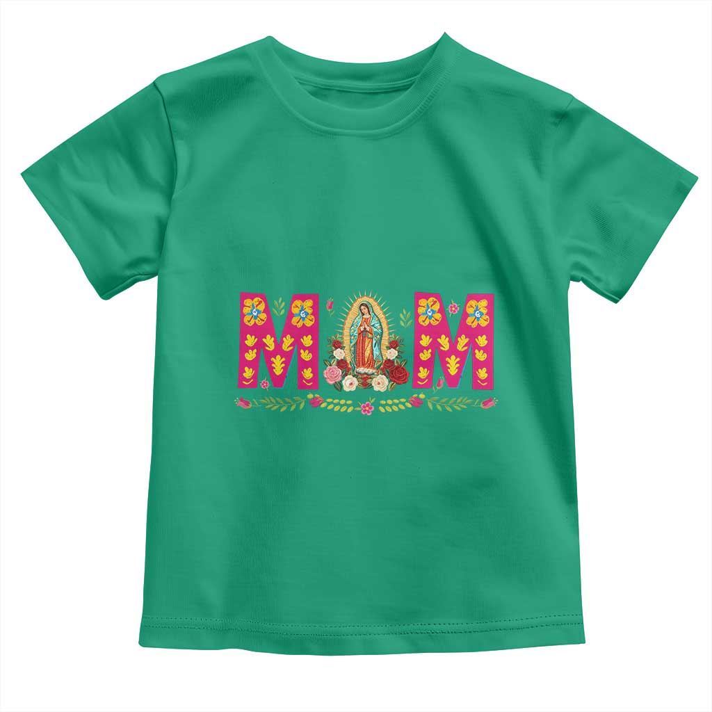 Virgen de Guadalupe Toddler T Shirt Mexican Heritage Mom Mother’s Day Gift TS14 Irish Green Print Your Wear