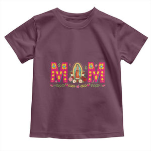 Virgen de Guadalupe Toddler T Shirt Mexican Heritage Mom Mother’s Day Gift TS14 Maroon Print Your Wear