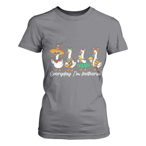 Everyday I'm Motherin T Shirt For Women Cinco De Mayo Silly Goose Fiesta TS14 Charcoal Print Your Wear