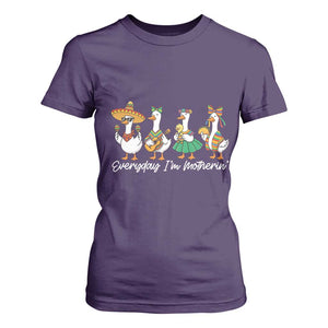 Everyday I'm Motherin T Shirt For Women Cinco De Mayo Silly Goose Fiesta TS14 Purple Print Your Wear