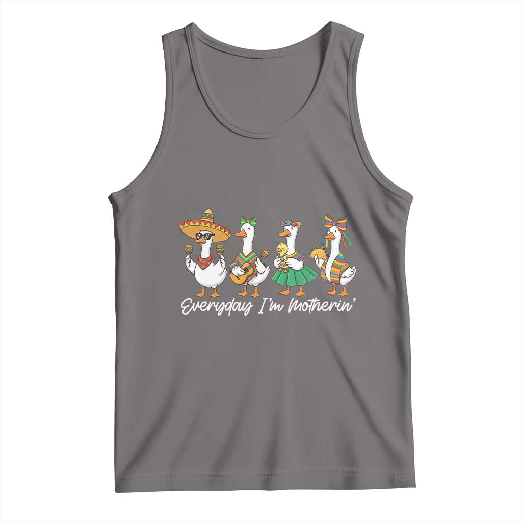 Everyday I'm Motherin Tank Top Cinco De Mayo Silly Goose Fiesta TS14 Deep Heather Print Your Wear