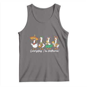 Everyday I'm Motherin Tank Top Cinco De Mayo Silly Goose Fiesta TS14 Deep Heather Print Your Wear