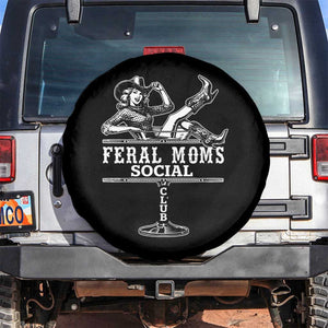 Feral Moms Social Club Spare Tire Cover Western Cowgirl Mom Mother’s Day Gift TS14 No hole Black Print Your Wear