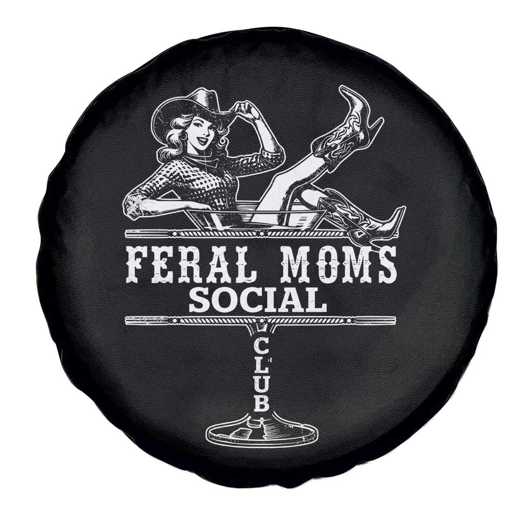 Feral Moms Social Club Spare Tire Cover Western Cowgirl Mom Mother’s Day Gift TS14 Print Your Wear