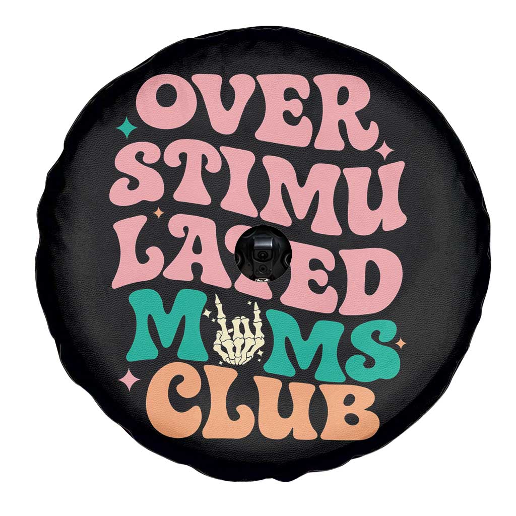 Overstimulated Moms Club Spare Tire Cover Funny Mom Life Mother Day Gift TS14 Print Your Wear