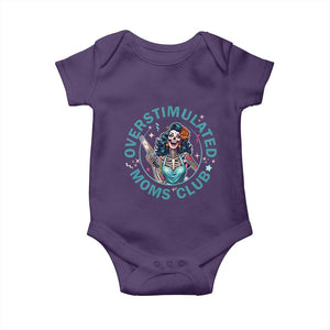 Overstimulated Moms Club Baby Onesie Neurodivergent Mom Mental Health TS14 Purple Print Your Wear
