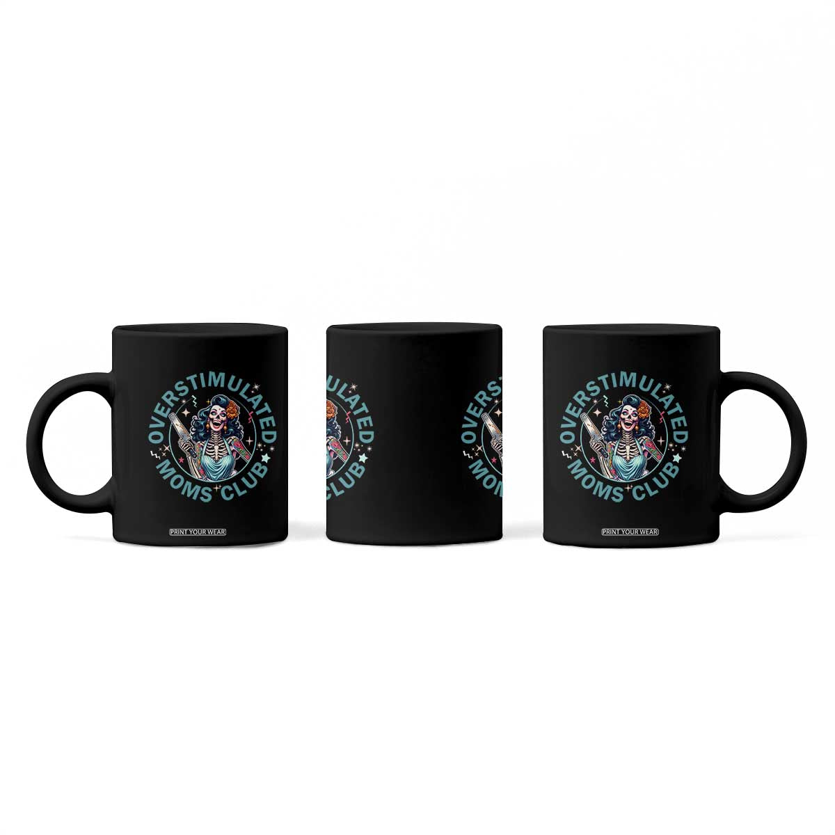 Overstimulated Moms Club Coffee Mug Neurodivergent Mom Mental Health TS14 Print Your Wear