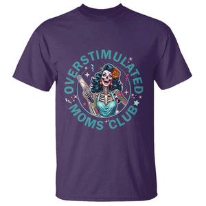 Overstimulated Moms Club T Shirt Neurodivergent Mom Mental Health TS14 Purple Print Your Wear