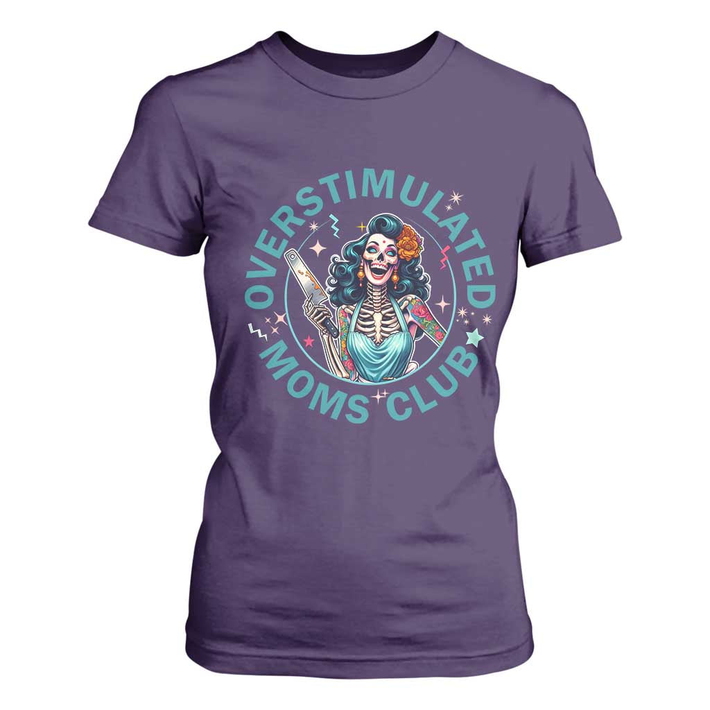 Overstimulated Moms Club T Shirt For Women Neurodivergent Mom Mental Health TS14 Purple Print Your Wear