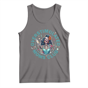 Overstimulated Moms Club Tank Top Neurodivergent Mom Mental Health TS14 Deep Heather Print Your Wear
