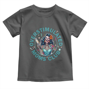 Overstimulated Moms Club Toddler T Shirt Neurodivergent Mom Mental Health TS14 Dark Heather Print Your Wear
