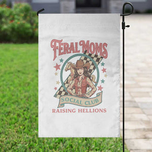 Feral Moms Social Club Garden Flag Western Cowgirl Mom Mother’s Day TS14 Print Your Wear