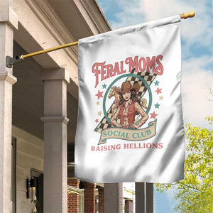 Feral Moms Social Club Garden Flag Western Cowgirl Mom Mother’s Day TS14 Print Your Wear