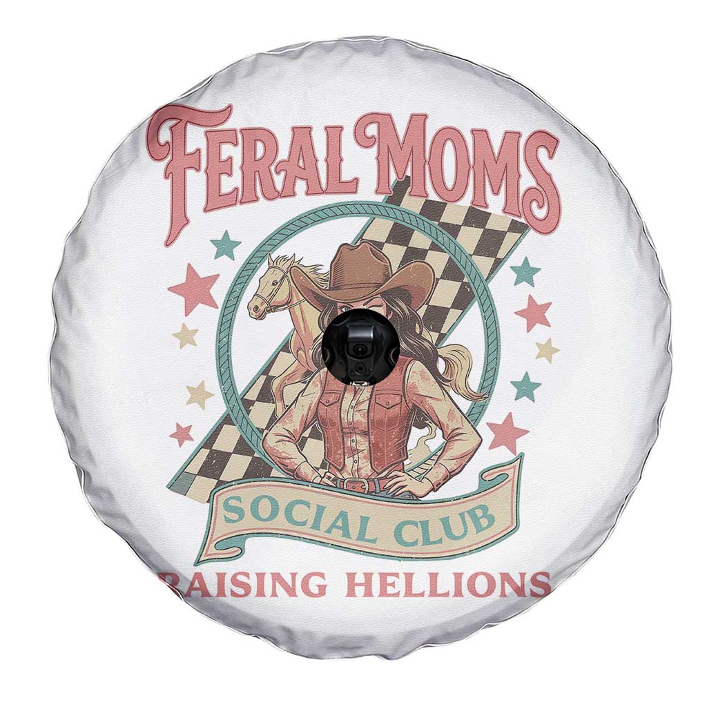Feral Moms Social Club Spare Tire Cover Western Cowgirl Mom Mother’s Day TS14 Print Your Wear