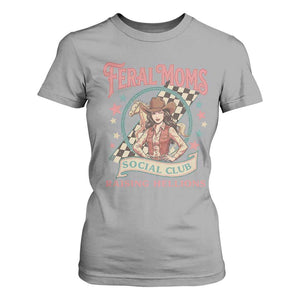 Feral Moms Social Club T Shirt For Women Western Cowgirl Mom Mother’s Day TS14 Sport Gray Print Your Wear