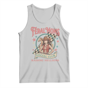 Feral Moms Social Club Tank Top Western Cowgirl Mom Mother’s Day TS14 Ash Print Your Wear