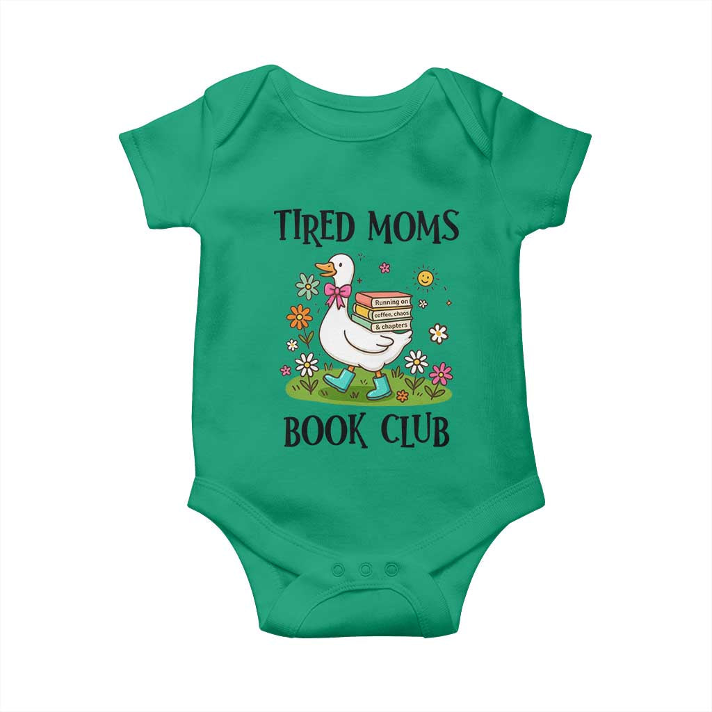 Tired Moms Book Club Baby Onesie Silly Goose Mama Bookish Reader Gift TS14 Irish Green Print Your Wear