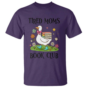 Tired Moms Book Club T Shirt Silly Goose Mama Bookish Reader Gift TS14 Purple Print Your Wear