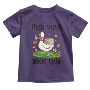 Tired Moms Book Club Toddler T Shirt Silly Goose Mama Bookish Reader Gift TS14 Purple Print Your Wear