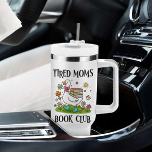 Tired Moms Book Club Tumbler With Handle Silly Goose Mama Bookish Reader Gift TS14 Print Your Wear
