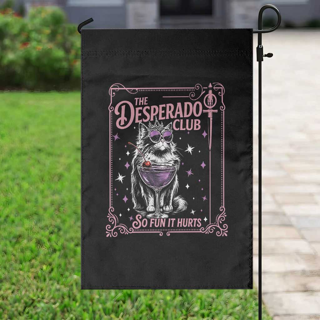 The Desperado Club Sign Sci-Fi Book Garden Flag Vintage Princess Cat Book Lover
