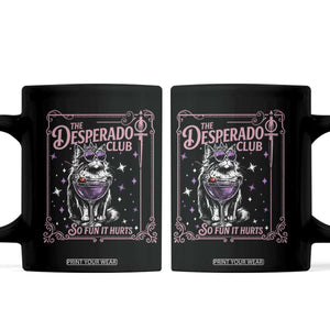 The Desperado Club Sign Sci-Fi Book Coffee Mug Vintage Princess Cat Book Lover
