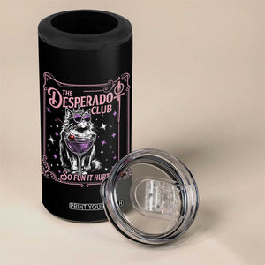 The Desperado Club Sign Sci-Fi Book 4 in 1 Can Cooler Tumbler Vintage Princess Cat Book Lover