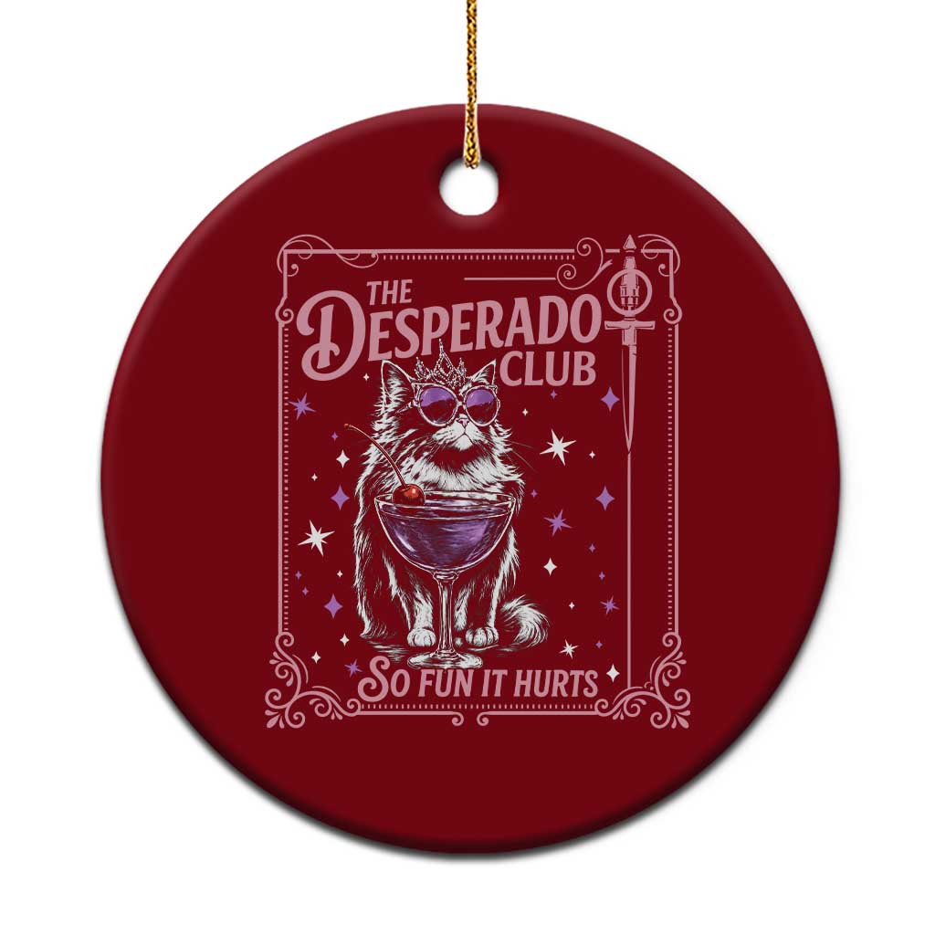 The Desperado Club Sign Sci-Fi Book Ceramic Ornament Vintage Princess Cat Book Lover