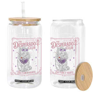 The Desperado Club Sign Sci-Fi Book Glass Can Vintage Princess Cat Book Lover