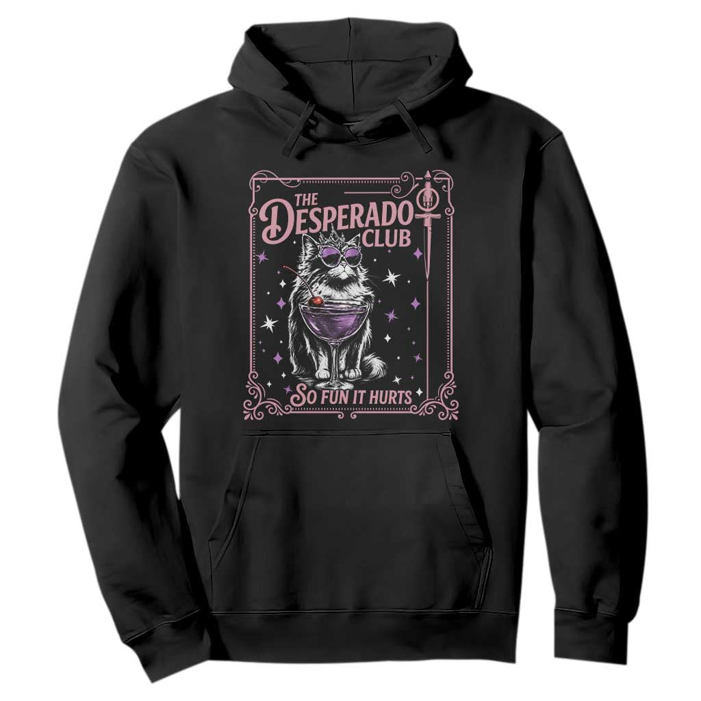 The Desperado Club Sign Sci-Fi Book Hoodie Vintage Princess Cat Book Lover
