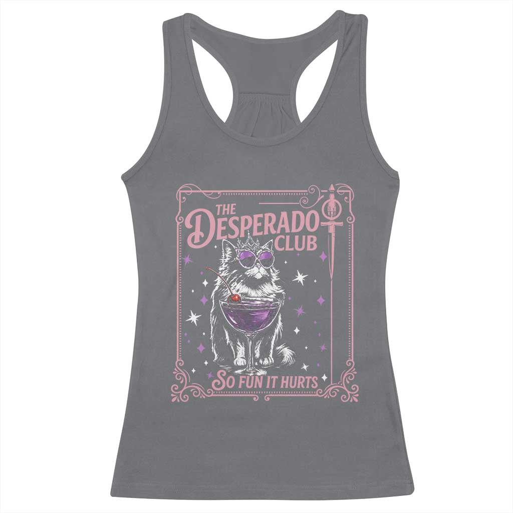 The Desperado Club Sign Sci-Fi Book Racerback Tank Top Vintage Princess Cat Book Lover