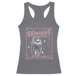 The Desperado Club Sign Sci-Fi Book Racerback Tank Top Vintage Princess Cat Book Lover