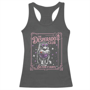 The Desperado Club Sign Sci-Fi Book Racerback Tank Top Vintage Princess Cat Book Lover