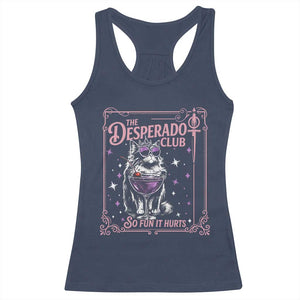The Desperado Club Sign Sci-Fi Book Racerback Tank Top Vintage Princess Cat Book Lover