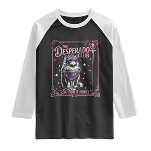 The Desperado Club Sign Sci-Fi Book Raglan Shirt Vintage Princess Cat Book Lover