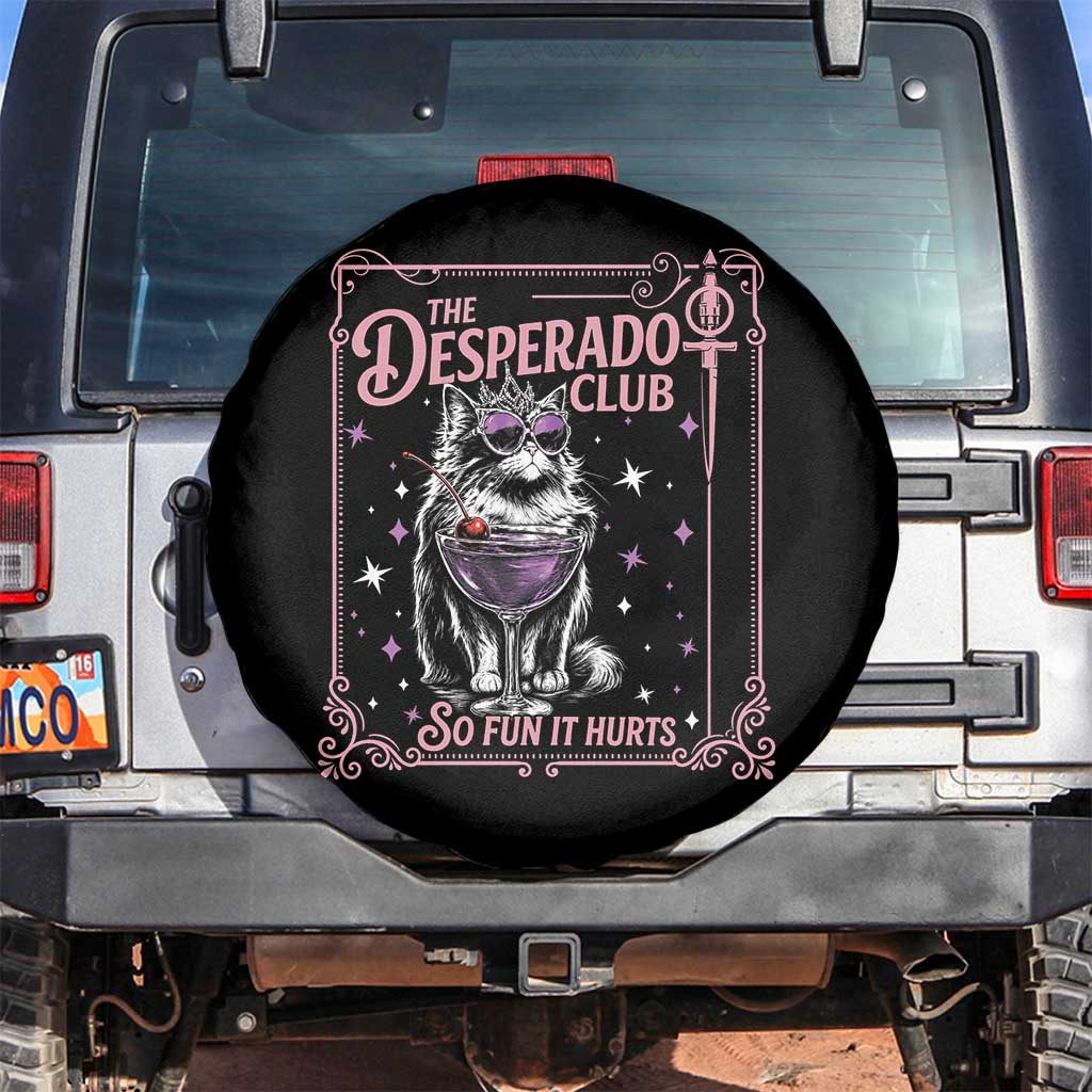 The Desperado Club Sign Sci-Fi Book Spare Tire Cover Vintage Princess Cat Book Lover TS14 No hole Black Print Your Wear