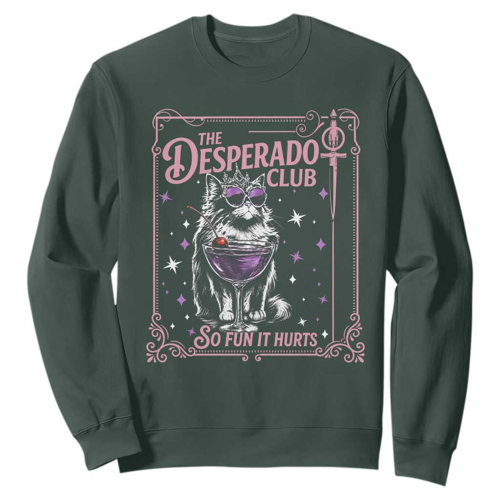 The Desperado Club Sign Sci-Fi Book Sweatshirt Vintage Princess Cat Book Lover