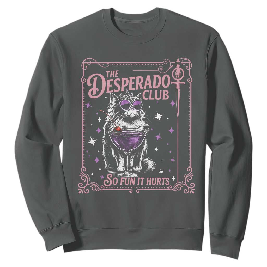 The Desperado Club Sign Sci-Fi Book Sweatshirt Vintage Princess Cat Book Lover