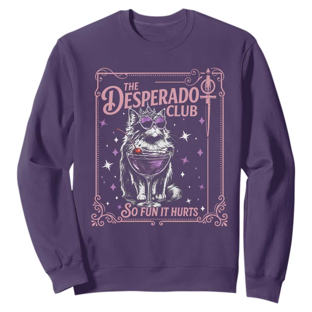 The Desperado Club Sign Sci-Fi Book Sweatshirt Vintage Princess Cat Book Lover