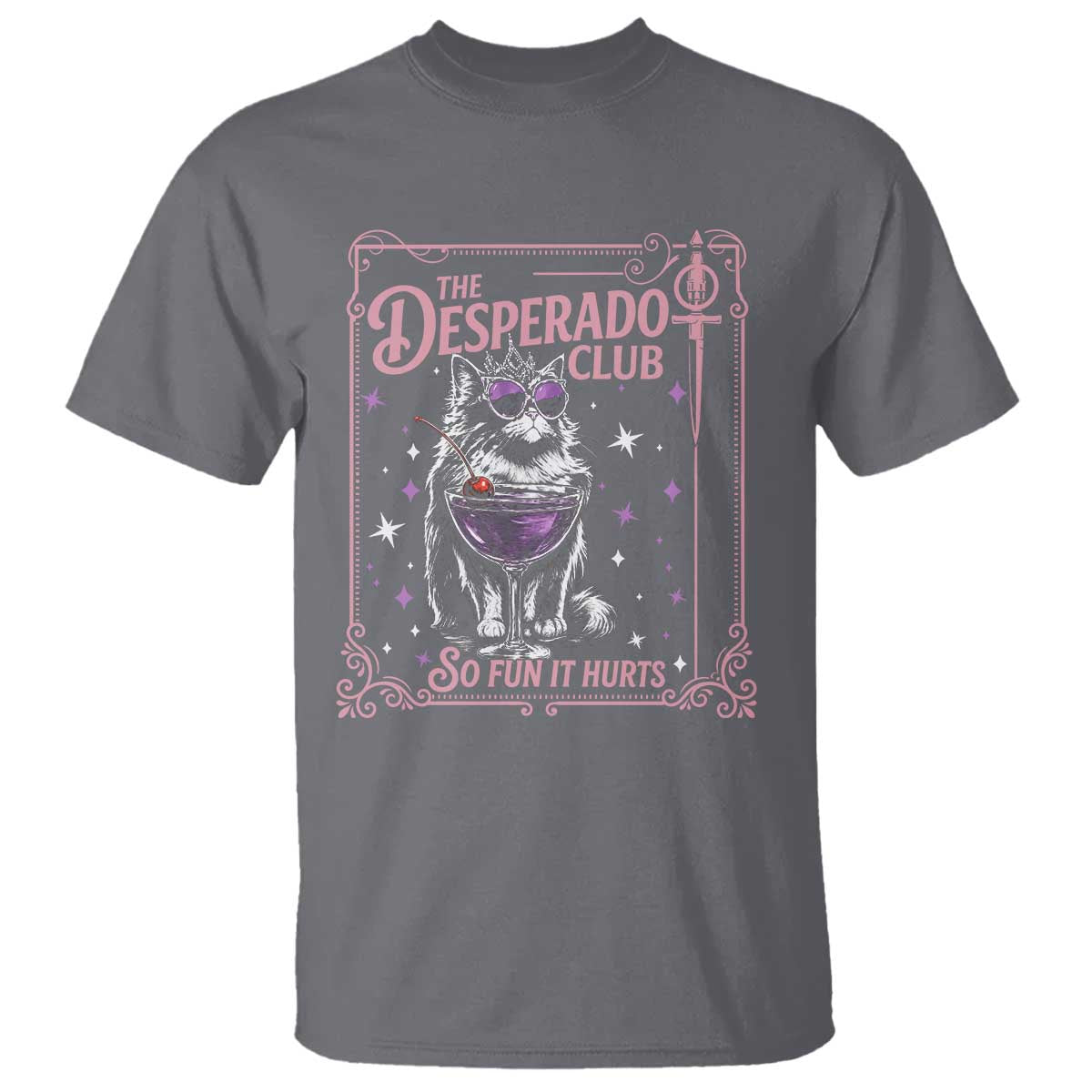 The Desperado Club Sign Sci-Fi Book T Shirt Vintage Princess Cat Book Lover