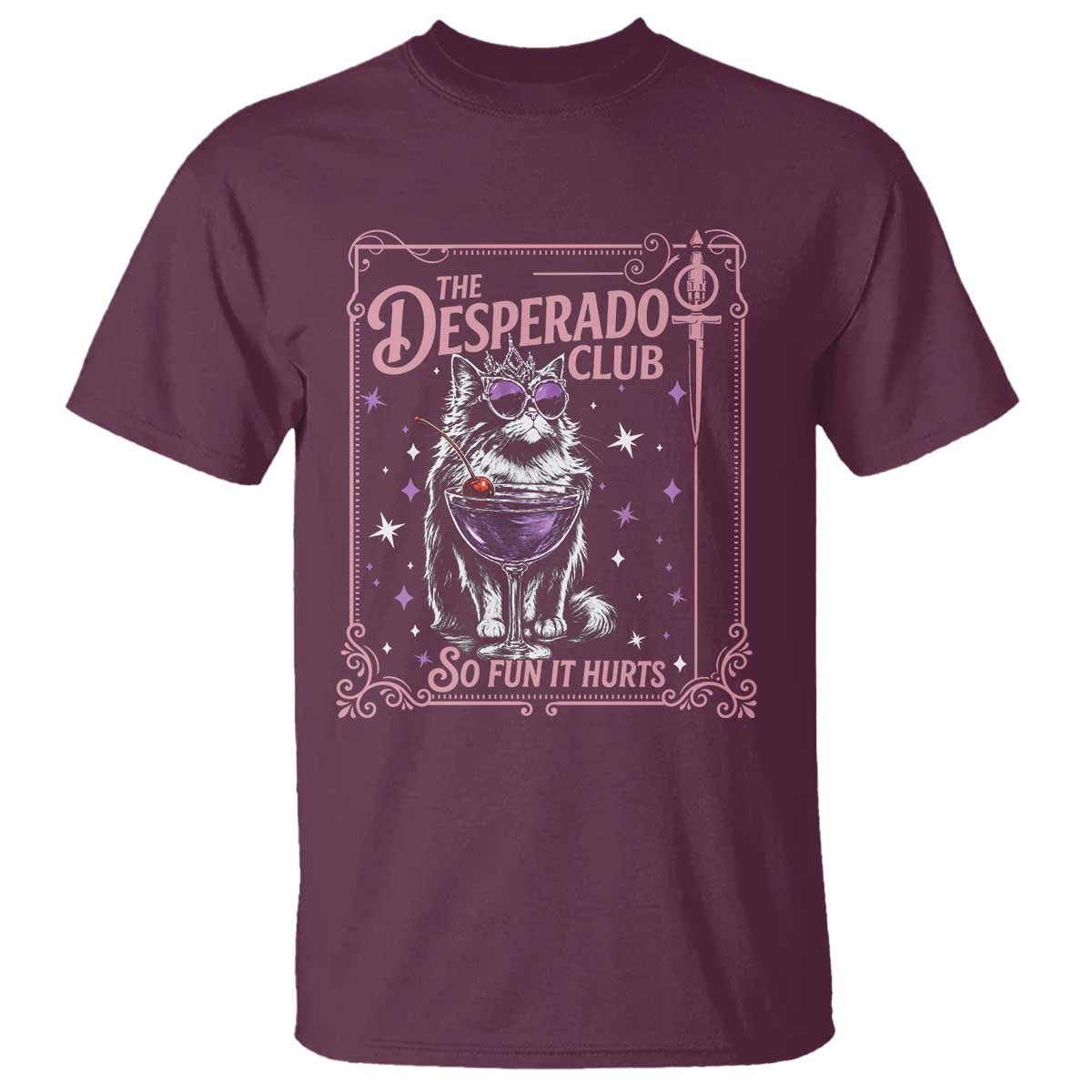 The Desperado Club Sign Sci-Fi Book T Shirt Vintage Princess Cat Book Lover