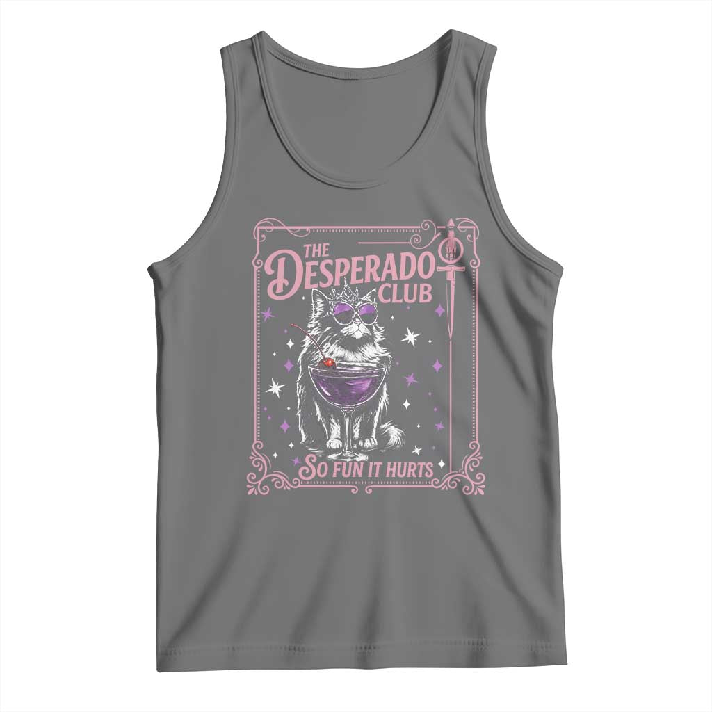 The Desperado Club Sign Sci-Fi Book Tank Top Vintage Princess Cat Book Lover