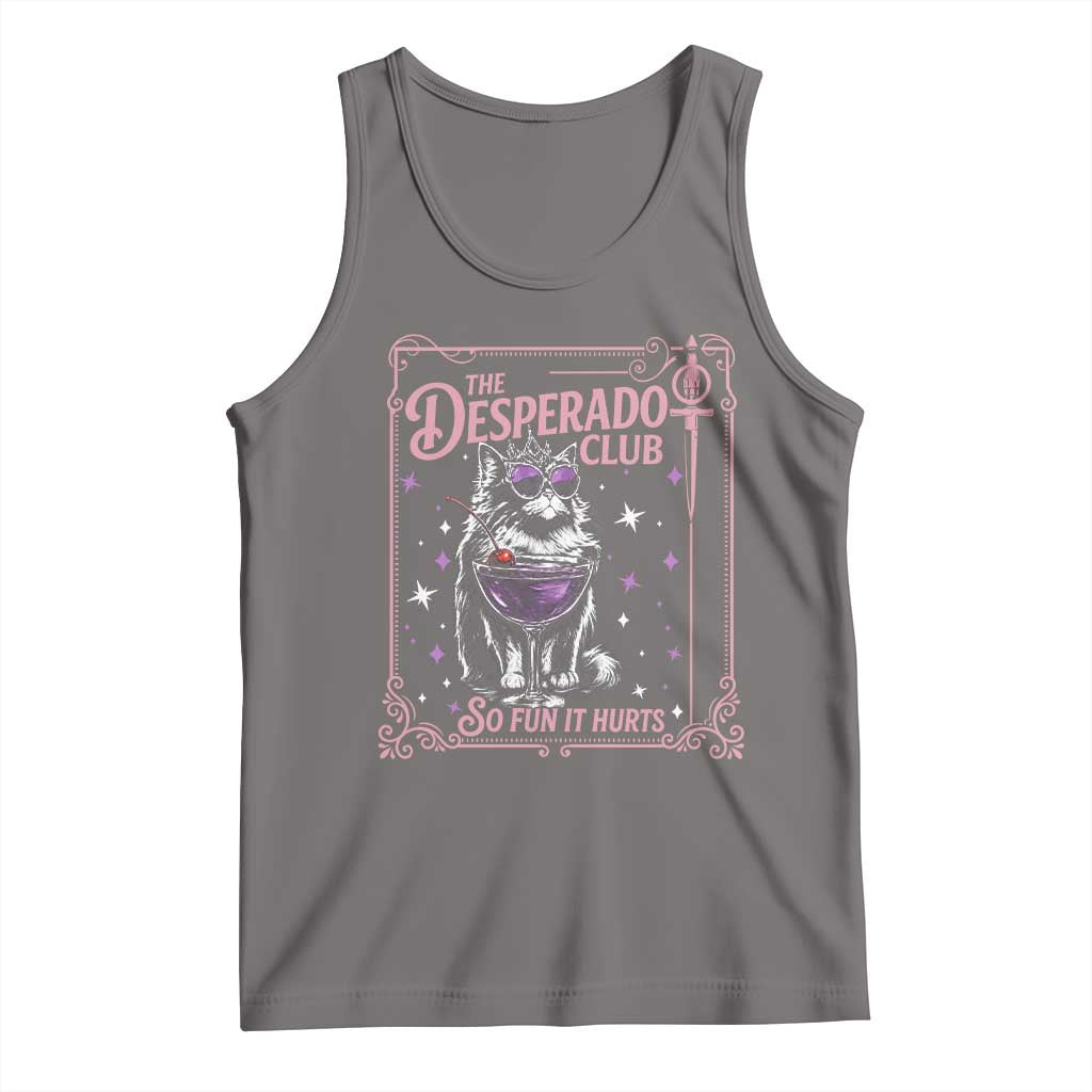 The Desperado Club Sign Sci-Fi Book Tank Top Vintage Princess Cat Book Lover