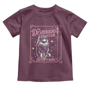 The Desperado Club Sign Sci-Fi Book Toddler T Shirt Vintage Princess Cat Book Lover TS14 Maroon Print Your Wear