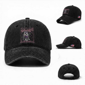 The Desperado Club Sign Sci-Fi Book Washed Cotton Baseball Cap Vintage Princess Cat Book Lover