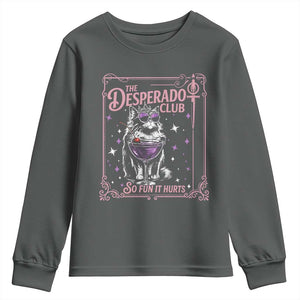 The Desperado Club Sign Sci-Fi Book Youth Sweatshirt Vintage Princess Cat Book Lover