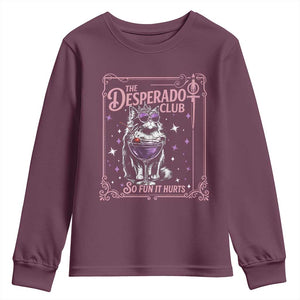 The Desperado Club Sign Sci-Fi Book Youth Sweatshirt Vintage Princess Cat Book Lover