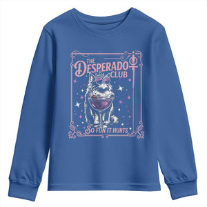 The Desperado Club Sign Sci-Fi Book Youth Sweatshirt Vintage Princess Cat Book Lover