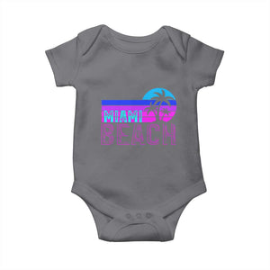 Vintage Miami Beach Baby Onesie Florida Proud Floridian Retro Palms Trees